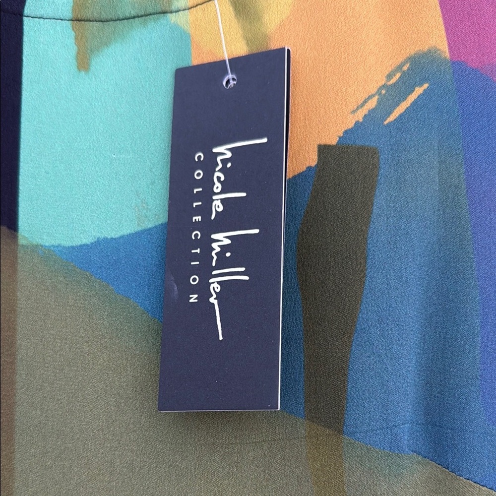 Colorful Abstract Print Dress - Picture 2 of 5